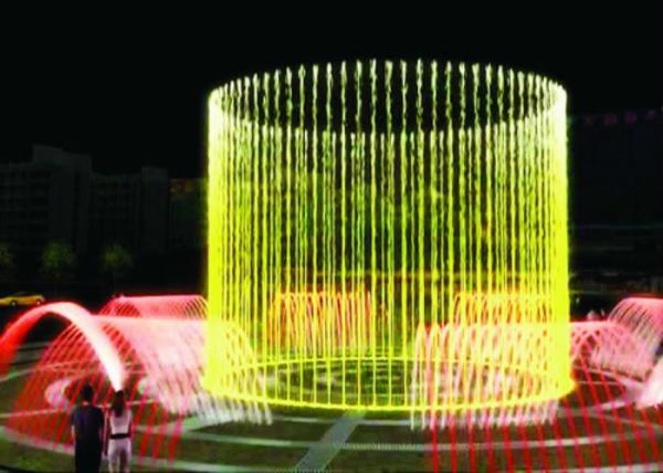 RGB DMX Lighting Dancing Waters Light & Fountain Show Wild Goose Wing Bird Design