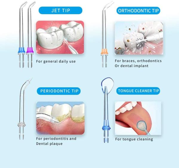 Os modos ajustáveis do OEM/ODM 5 molham a limpeza de Jet Flosser For Personal Teeth