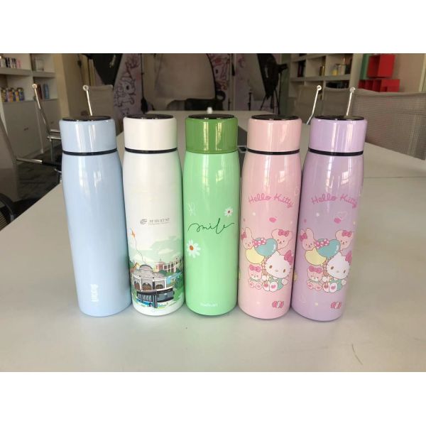 Stainless Steel 380ml LED Temperature Display Smart Bottle Portable and Custom Pattern
