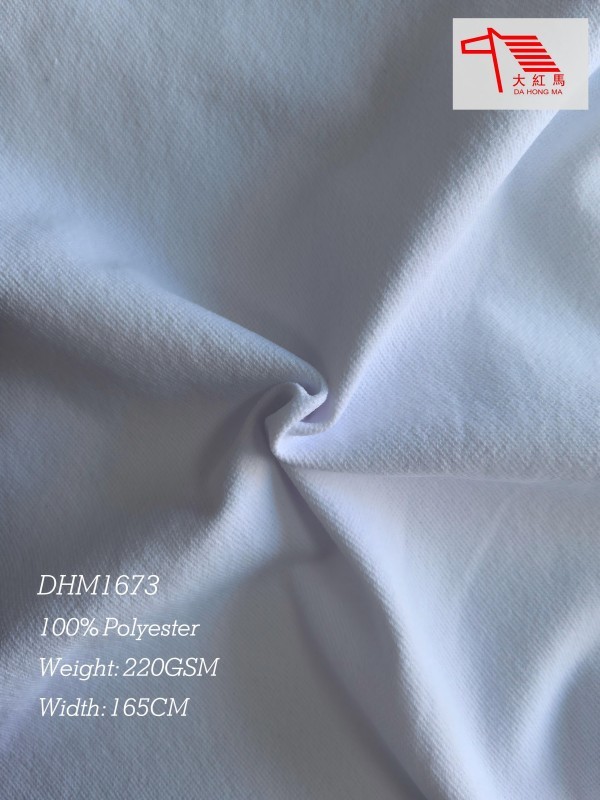Mechanical Stretch Polyester Twill Fabric Quick Dry Moisture Wicking 220GSM