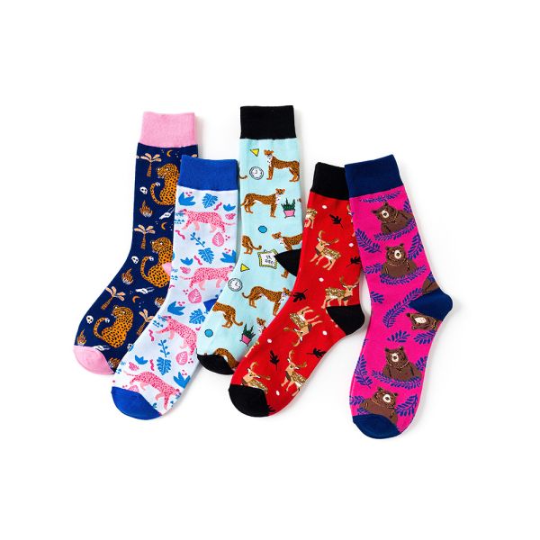 ODM Women'S Cotton Crew Socks Regular Style With Sewing  Logo