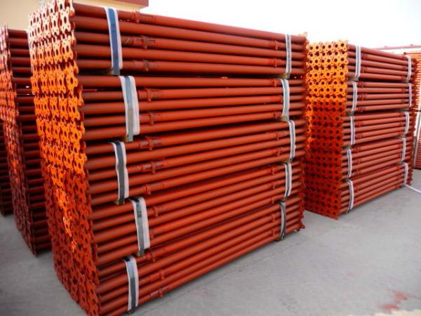 Light duty adjustable scaffolding shoring props / jack red color 1.6-4m