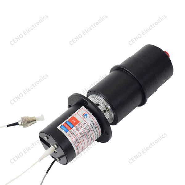 Opto-Electric Hybrid Slip Ring with 1 fiber & 1 RF coax