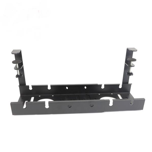 9 Wire Steel Cable Management Tray Under Desk Sturdy Carbon Steel Desk Cable Organizer