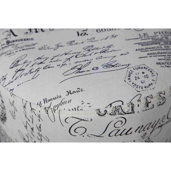 3.1kg Soild Wood Small Upholstered Footstool For Bedroom / Living Room