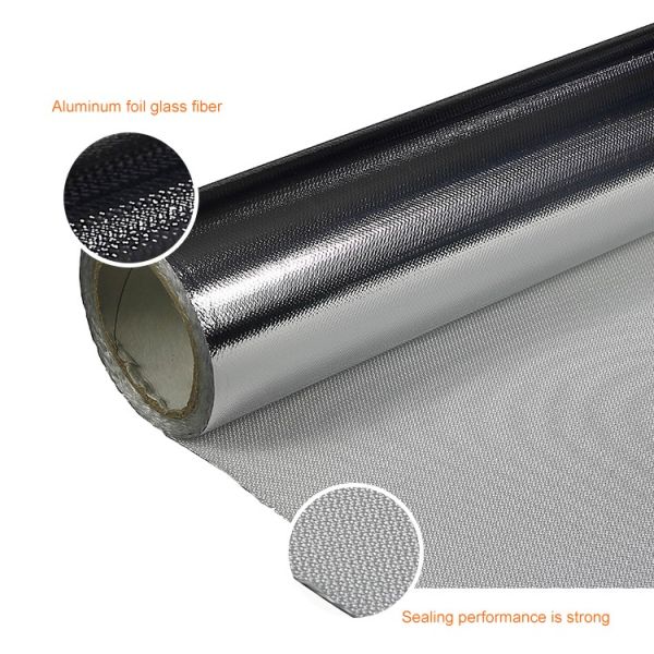 Hermetic & Weather-Resistant Aluminum Foil Fiberglass Cloth (Fireproof)