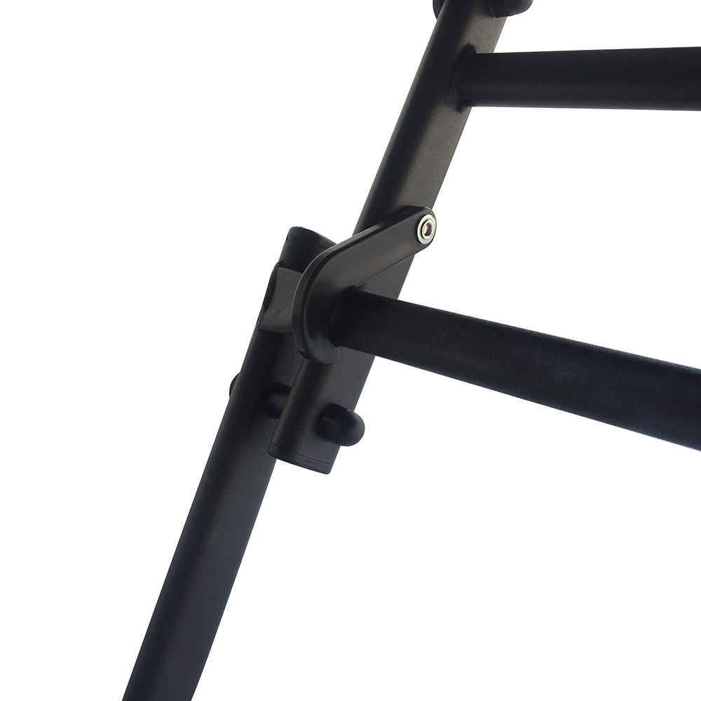 Wholesale Price Outdoor Furniture Iron Frame Folding Table and Chair Black Rust Prevention Fold Chairs and Round Table