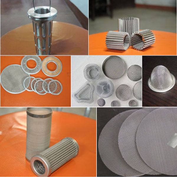304 Stainless Steel Wire Mesh Filter Disc , Round Porous Metal Filter Disc