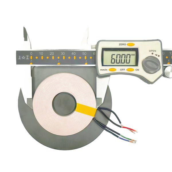 90mm Wireless Power Supply Coil Multi-Strand Litz Wire and Four-Layer Winding