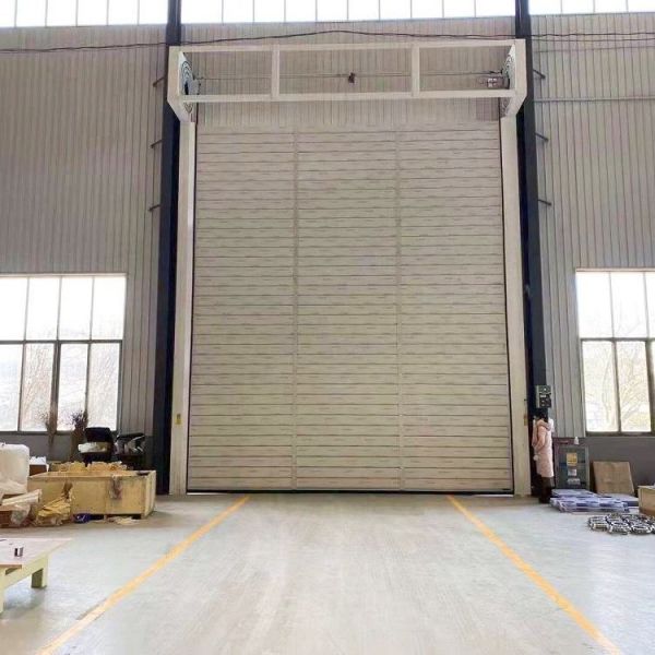 Automatic Commercial Aluminum Spiral High Speed Door Exterior Rapid Entry Garage Access System