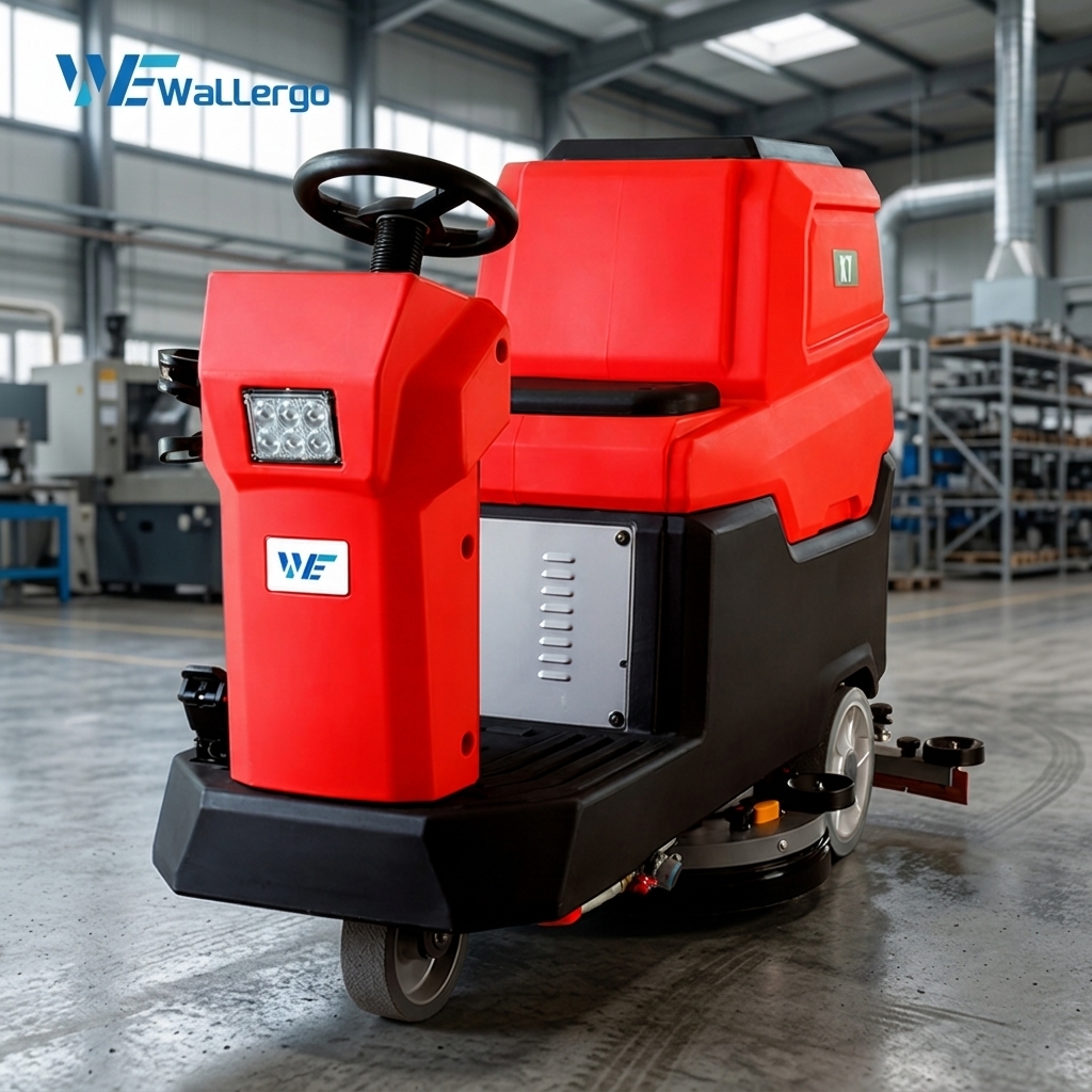 Intelligent Battery Powered Ride on Floor Scrubber Machine Marble Cleaning Machine Industrial Floor Scrubber
