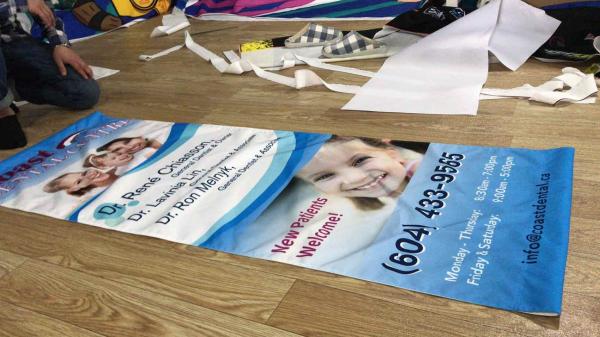 Vivid Image Large Printing Format Stitching Edges 10 Ft Oversized For Business Promotion
