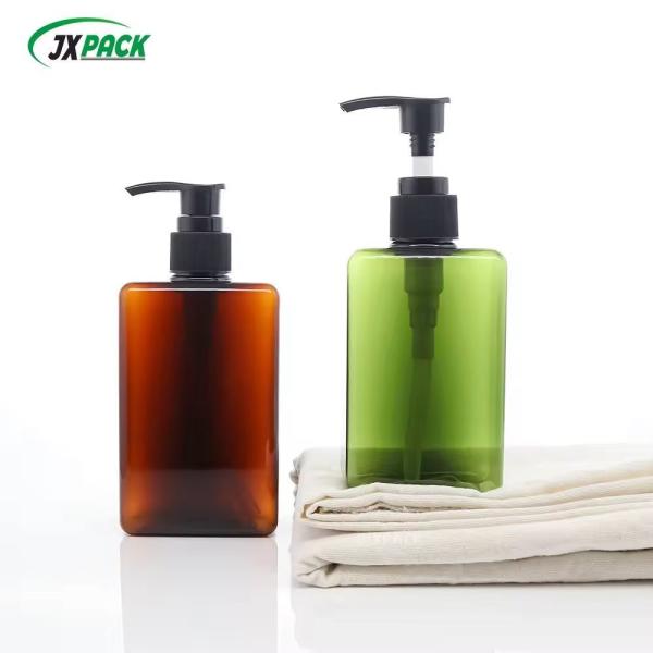 Square Refillable Plastic Shampoo Bottles 100ml 150ml 280ml Body Lotion Bottle