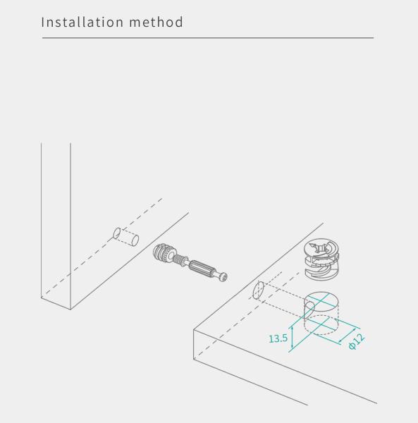 Strong Connection Furniture Cam Lock And Nut ODM For Knockdown Furniture Installation
