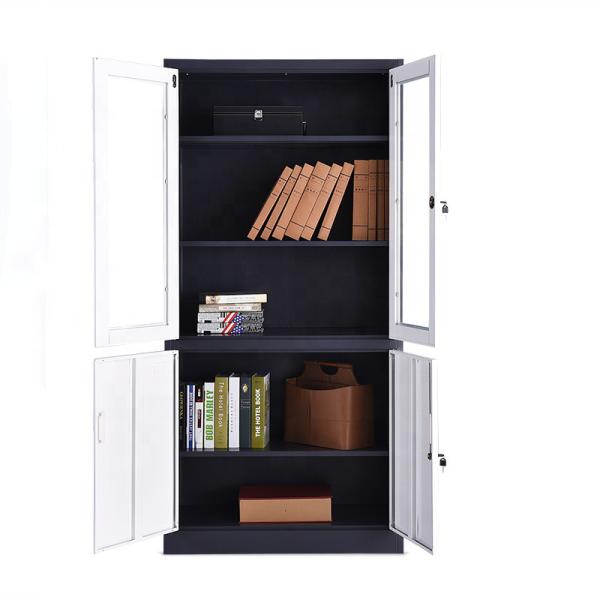 Office Furniture Steel Cabinet Glass Door Storage File Cabinet
