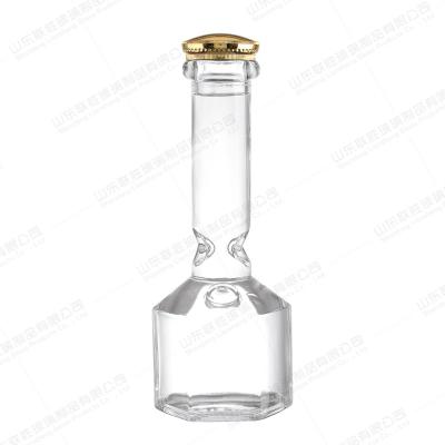 Garrafas de vidro sem chumbo saudáveis para produção de uísque e vinho em cores personalizadas