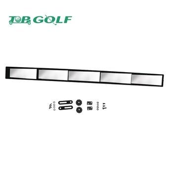 Plastic 5 Panel Golf Cart Side Mirrors Panoramic Wide Angle For Club Car