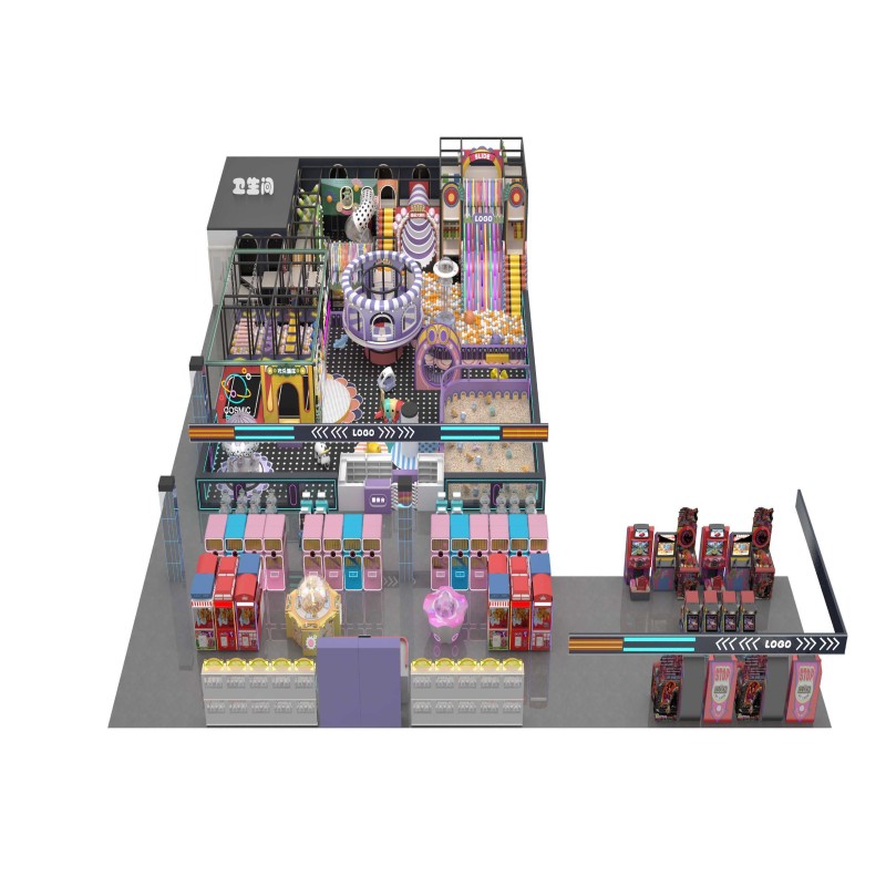 Villa Private Home Custom Pastel Indoor Jump Park Waterproof PVC Fabric