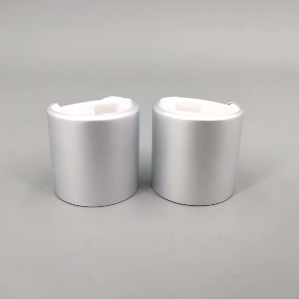 Matt Silver PP 24mm 28mm Aluminium Screw Cap Press Disc Top Lid Cap Cover Bottle 20/410