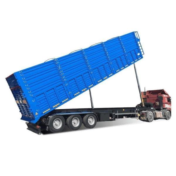 CIMC high strength iron 3 axle 30-70 ton transport coal ore gravel sand mining building material end dumper tipper semi trailer