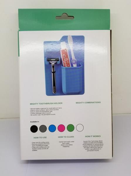 100% Waterproof Silicone Tooth Brush Razor Holder Eco - Friendly For Bathroom