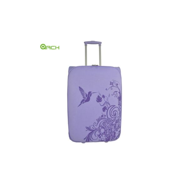 600D Polyester Travel Trolley Lightweight Luggage Bag with Skate Wheels and Padded Handles