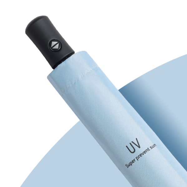 Plastic UV 3 fold auto open umbrella promotion customizable logo YLF umbrella with BSCI