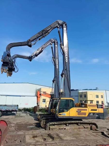 Professional Excavator pile driver attachment for excavators excavator long reach boom excavator long boom arm for sale