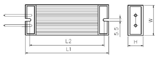 Trapezoidal Aluminum Housed Resistor