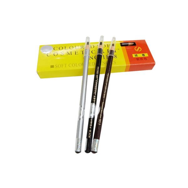 Waterproof Tattoo Eyebrow Liner Pencil / Empty Eyebrow Pencil Pen For Semi Permanent Makeup