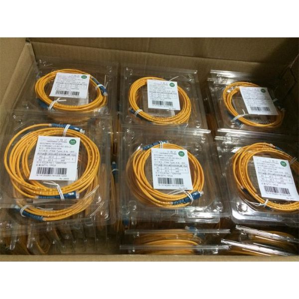 E2000/APC - желтый цвет LSZH гибкого провода оптического волокна FC/UPC SM SX 3.0mm 3M