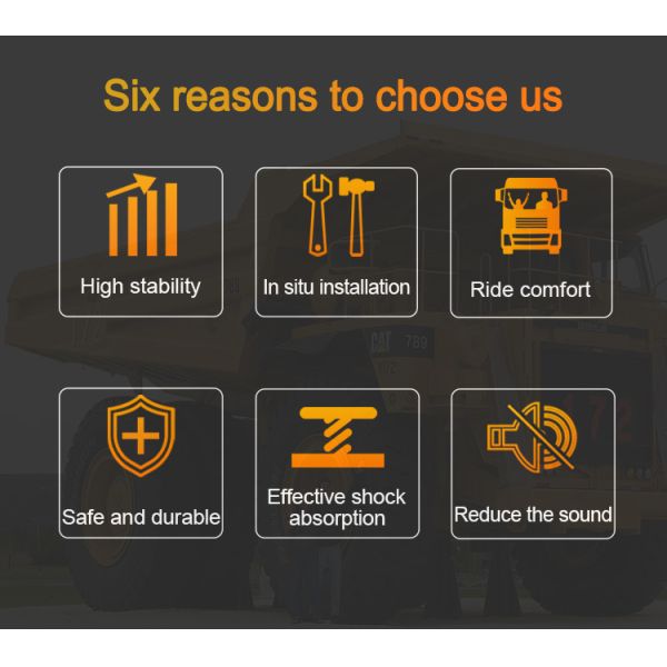 Remplacement de l'essieu de l'absorbeur de choc de remorque SAF 312669 890614 pour 2376007101 2376007100