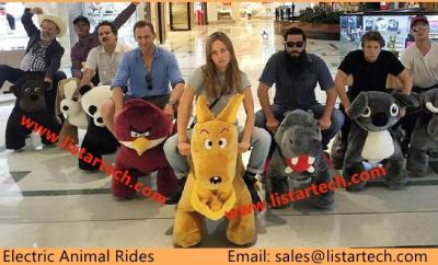 Walking Animal Rides Electric Go Karts Toy Horse on Wheels, Adult Carnival Rides in Mall