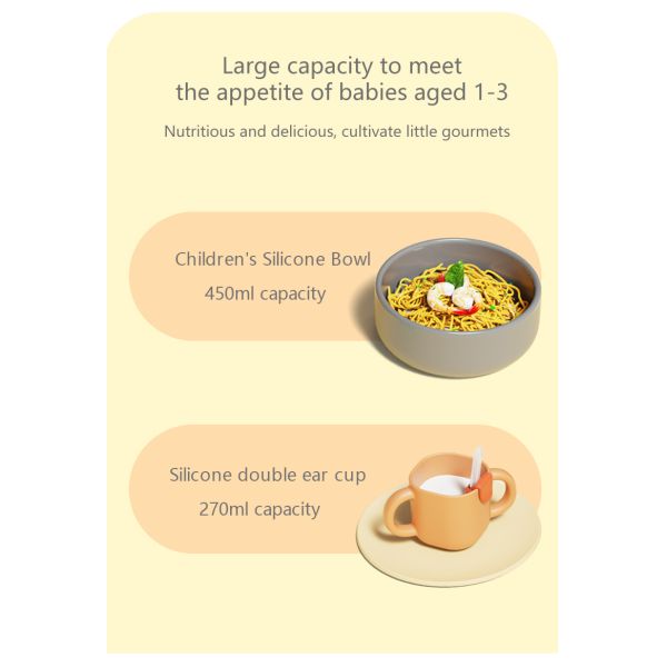 3 In 1 BPA Free Kids  Childrens Dinner Set Kids Baby Feeding Infant Plates And Bowls