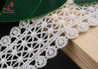 Embroidered Circular Water Soluble Lace Trim Border For Garment Accessory