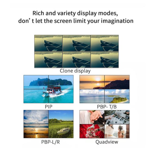 BIT-VWC-409R 4K60 Resolution Video Wall Controller with 9 HDMI Outputs and FPGA Chip for Multi-Screen Display