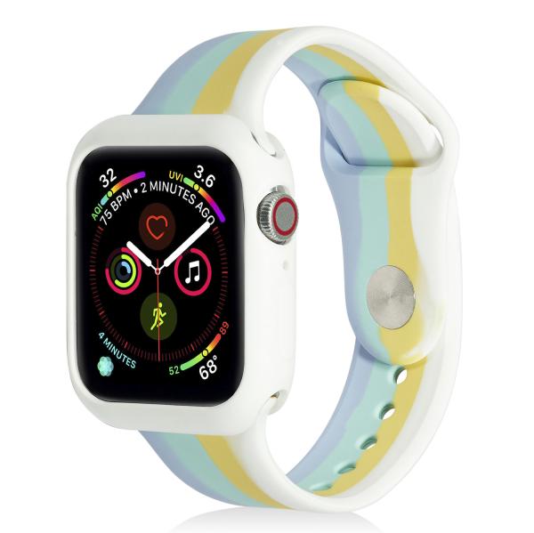 38mm / 40mm Four Color Silicone Watch Strap Replacement Portable