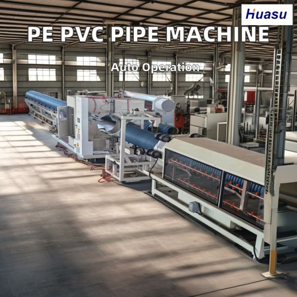 Energy Saving Automatic And Computerized High Productivity Double Wall Corrugated Pipe Extrusion Machine for HDPE Pipe Extrusion Line