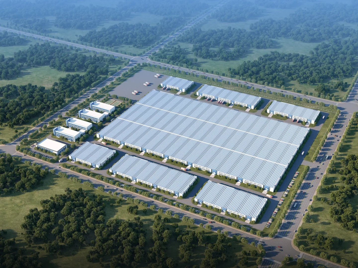 C/Z Modern Industrial Design Prefab Steel Structure Sandwich Panel Skyscraper Commercial Building for House Shop Office