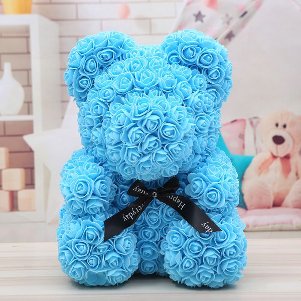 2021 artificial preserved roses Teddy Roses Bear for Valentines Day Gift rose bear