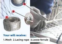 taille de maille de câble métallique de 1.2mm-6.0mm 1m x 30m ou adaptée aux besoins du client