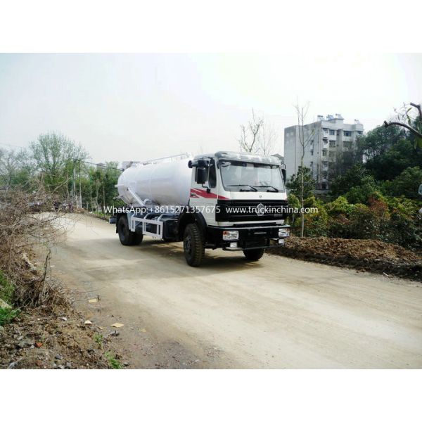 Beiben Septic Tanker Vacuum Truck / Sewer Cleaning Vehicles WhatsApp:+8615271357675