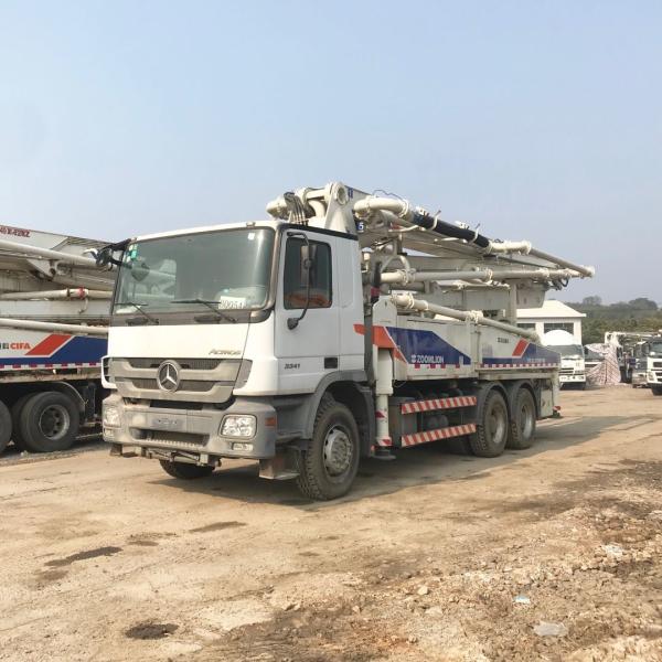 300KW 38m Pump Used Cement Truck , Used Concrete Machine Actros 3341 For Transferring
