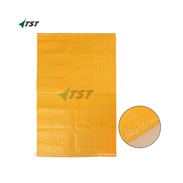 Yellow Color 25kg 50kg Transparent PP Woven Bag For Agriculture Product Grains