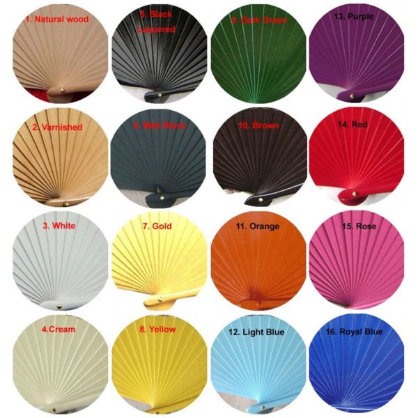 Promotion Hand Fan Custom Design Print Personalize Folding Wooden Hand Fan