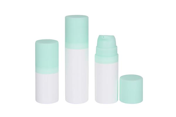 Amostra de ensaio vazia 5 ml 10 ml 15 ml recipientes de viagem cosméticos Od 25 mm garrafa de loção de bomba sem ar