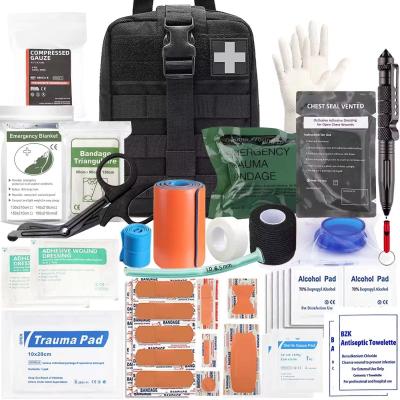74 Piece Upgrade Tactical Molle Ifak Trauma First Aid Kit Pouch Rip Away Refill Supplies For Survival Camping Hiking Tra