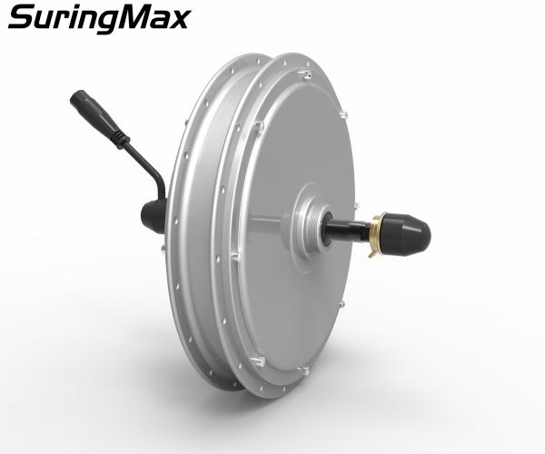 Brushless 190mm Fat Bike Hub Motor With 48V17.5AH Lithium Battery