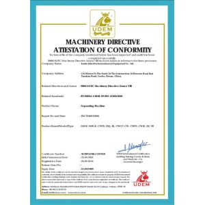 Luohe Aihe Electromechanical Equipment Co., Ltd. Certifications