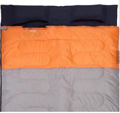 Orange Grey Large Size Thick Outdoor Winter Couples Sleeping Bag